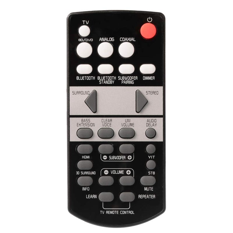 Yimaut Replacement Remote Compatible with Yamaha YAS-107 YAS-108 YAS 1080 YAS-207 YAS 106 YAS-203 ATS-1070 ATS-1060 ATS-1080 ATS-1030 FSR66 ZJ78750 YAS-105 YAS-103 Soundbar Home Audio Speaker System - Image 1